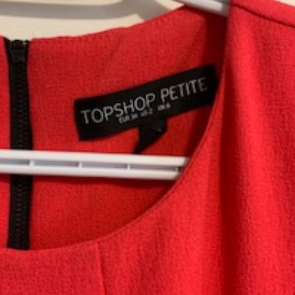 Topshop red tea dress - Picture 2 of 3